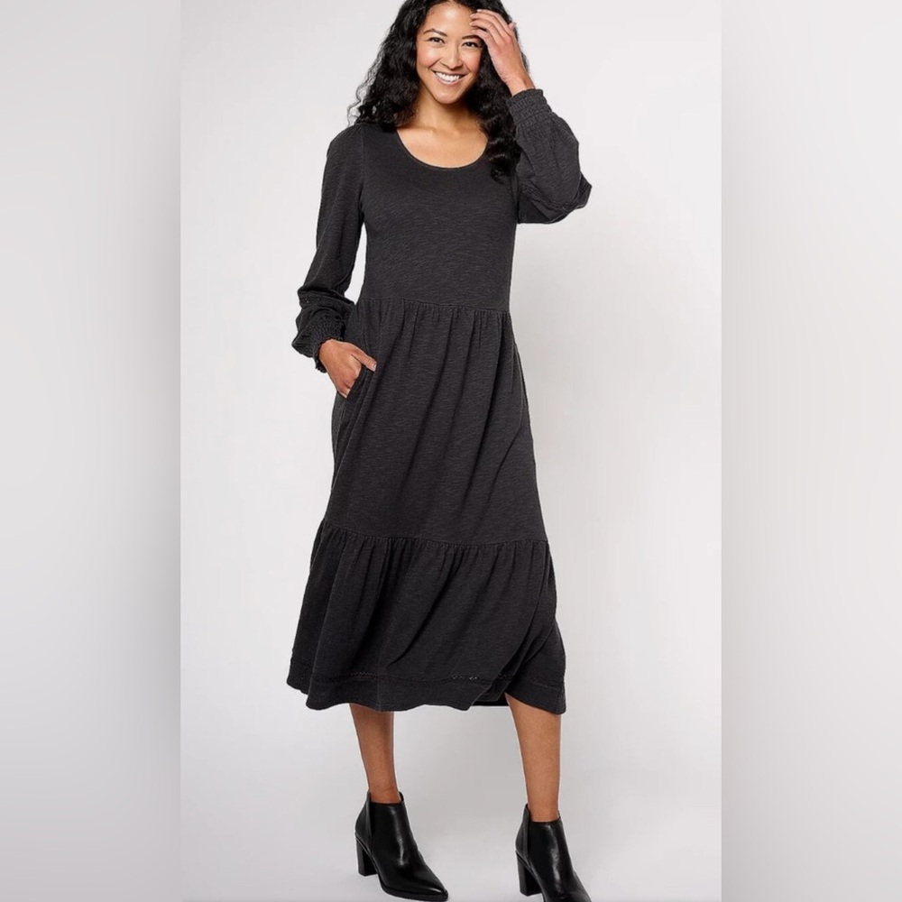 NWT Plus Size  Denim & Co. Canyon Retreat Maxi Dress